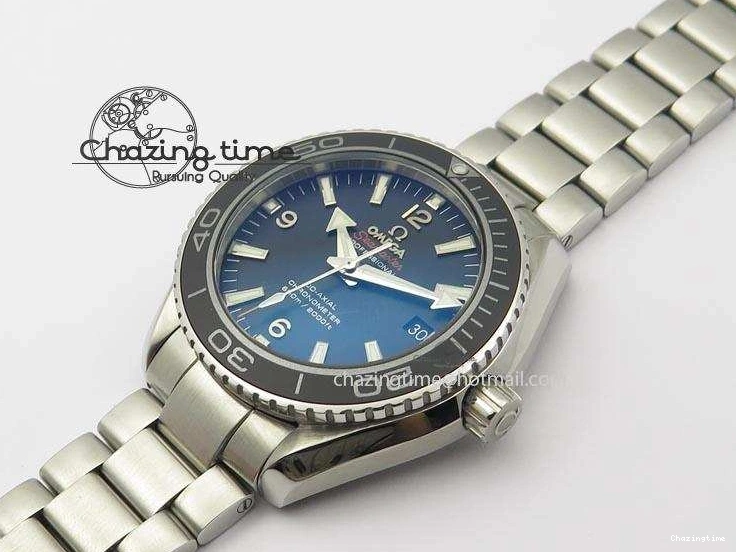 0507 Planet Ocean SS Bp Maker 45mm Black Bezel On SS Bracelet A OnTrend 8218
